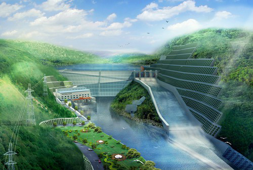 阿拉善右老挝南塔河1号水电站项目